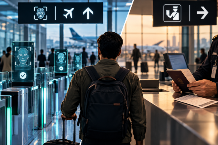 في المطارات.. الإجراء اليدوي طوارئ الرقمنة